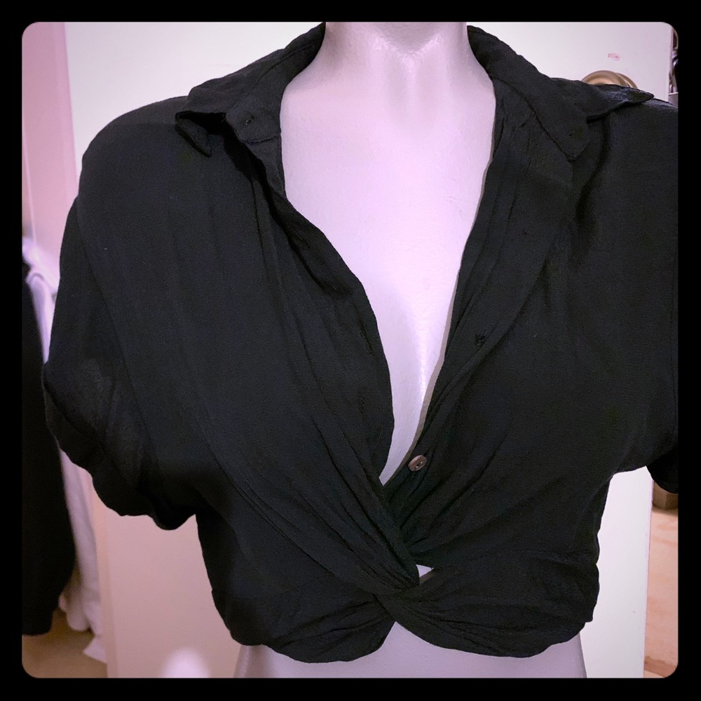 Button up style crop top